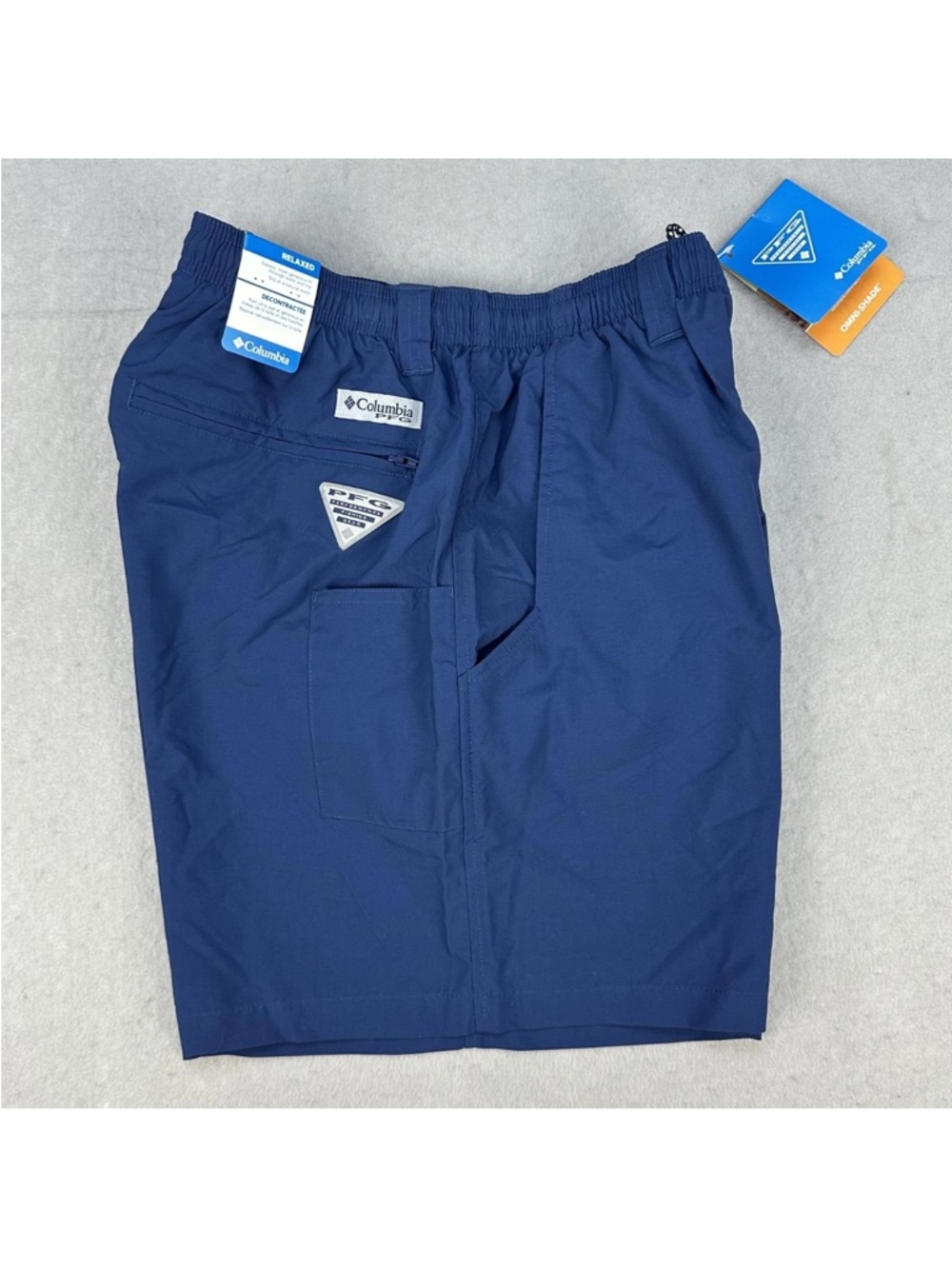 Columbia Clearwater Shorts Swim Trunks Mens Small Blue 6" Inseam PFG Omni-Shade